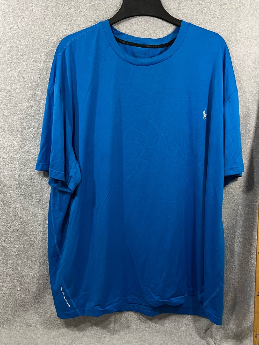 Polo Ralph Lauren Performance T-Shirt Mens 4XL Short Sleeve Blue Polyester